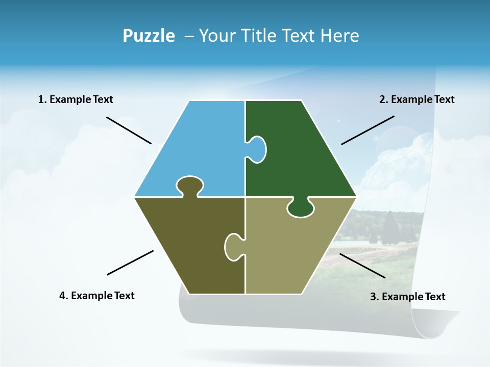 Sky Blue Nature PowerPoint Template