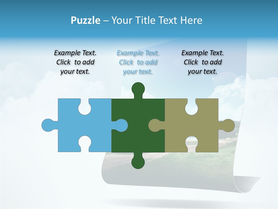 Sky Blue Nature PowerPoint Template