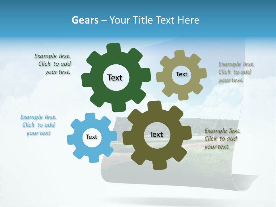 Sky Blue Nature PowerPoint Template