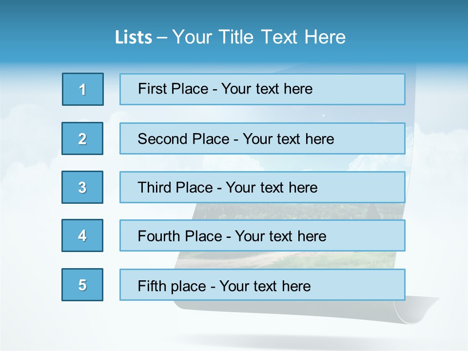 Sky Blue Nature PowerPoint Template