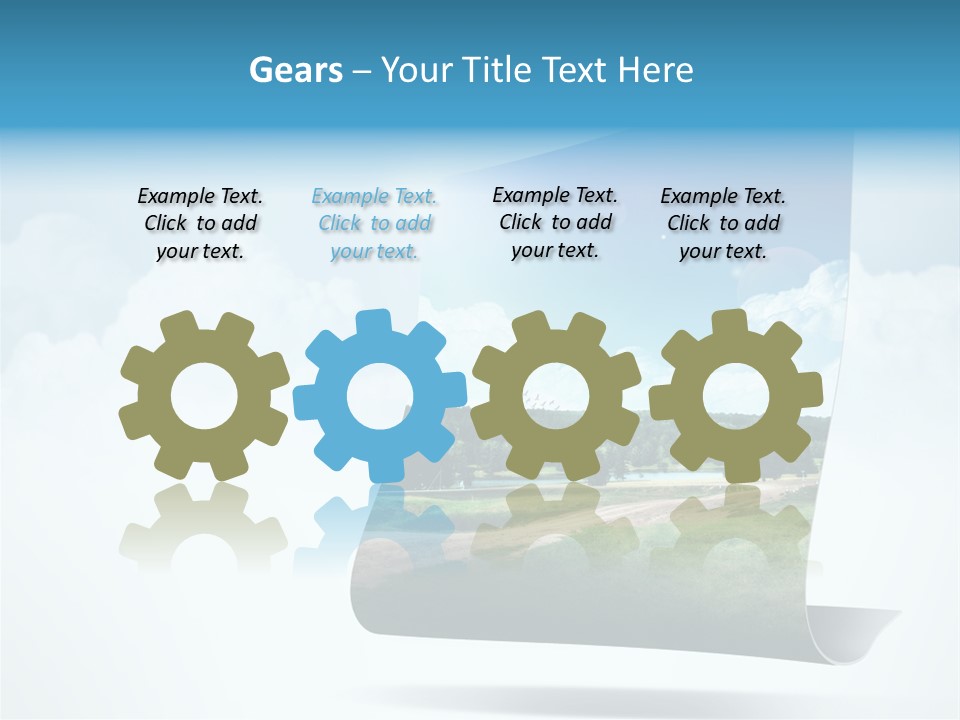 Sky Blue Nature PowerPoint Template