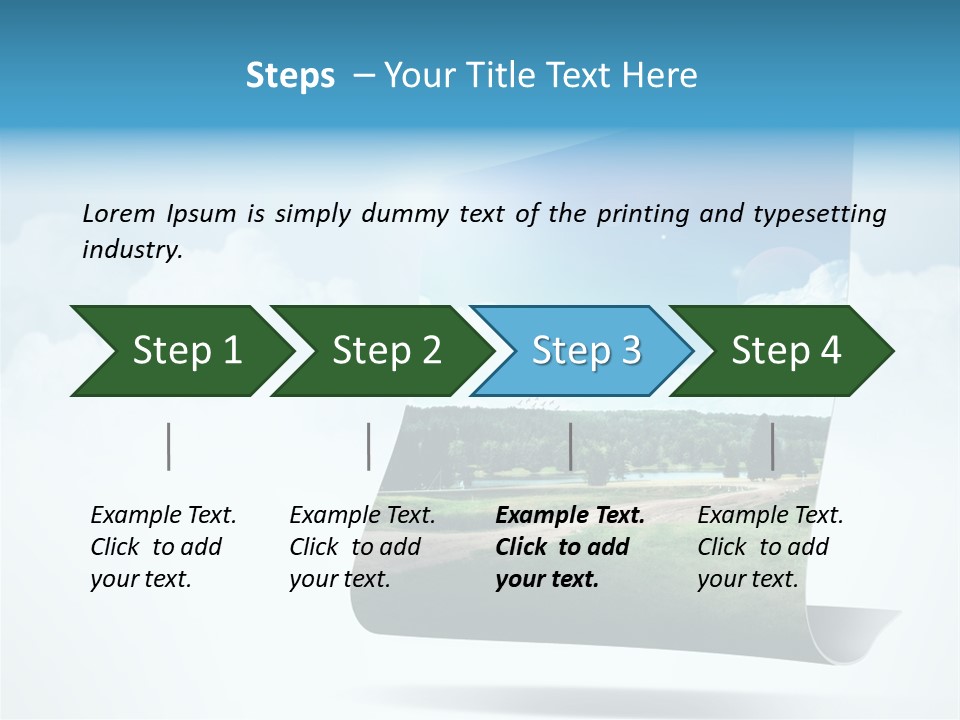 Sky Blue Nature PowerPoint Template