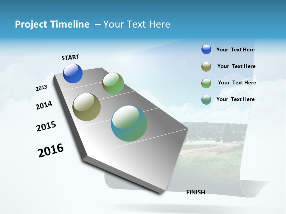 Sky Blue Nature PowerPoint Template