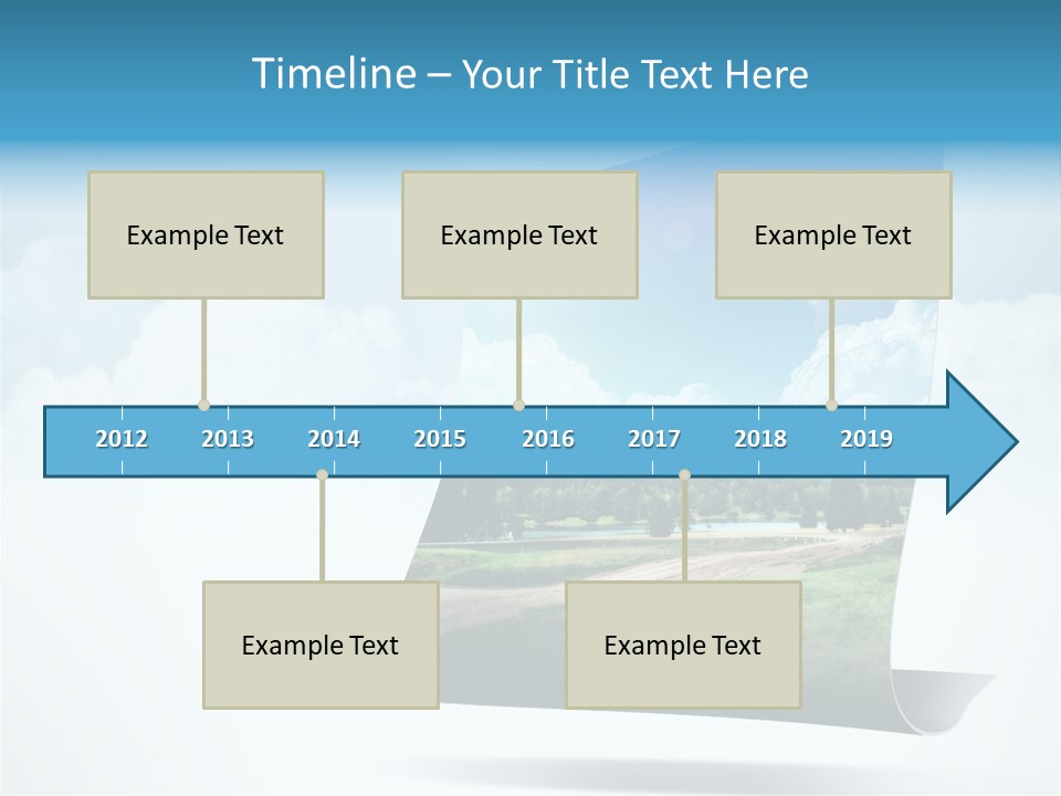 Sky Blue Nature PowerPoint Template