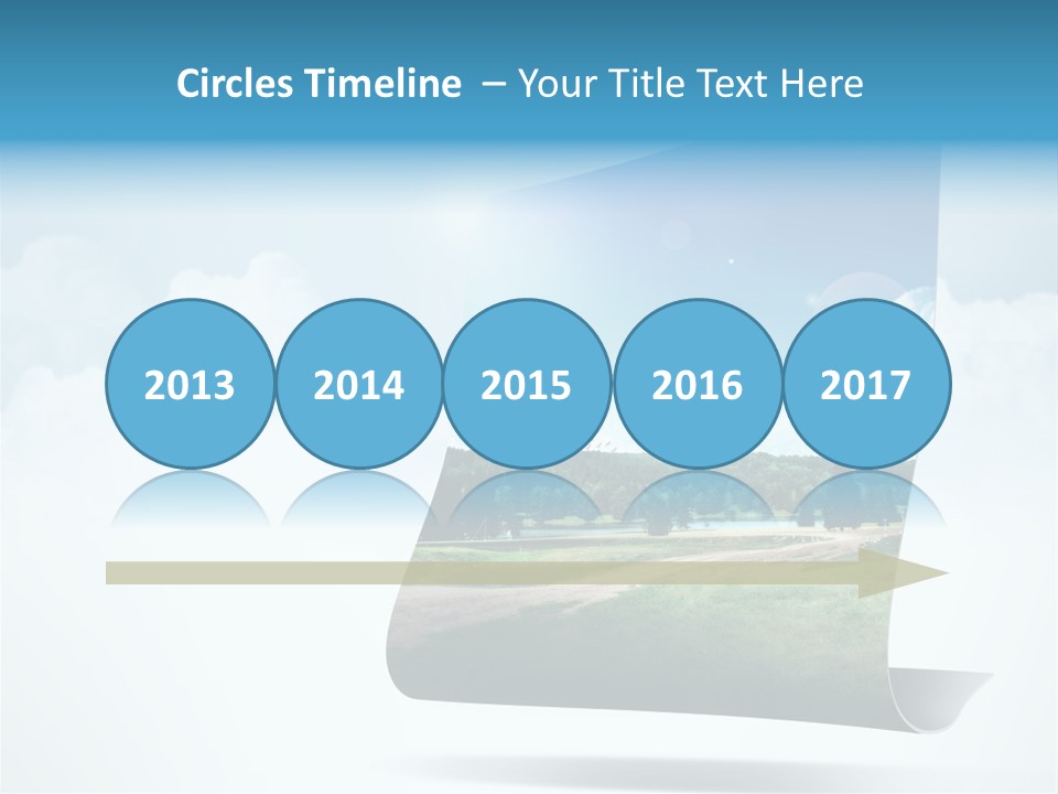 Sky Blue Nature PowerPoint Template