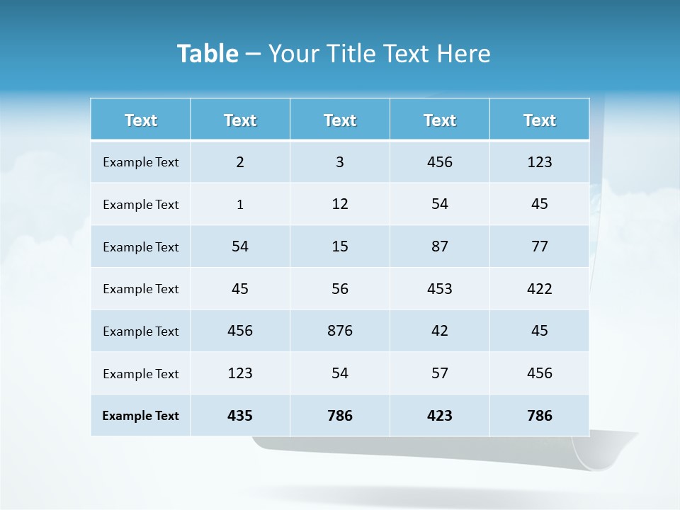 Sky Blue Nature PowerPoint Template