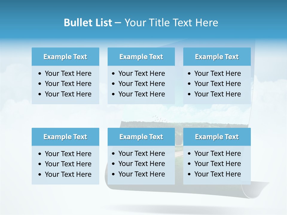 Sky Blue Nature PowerPoint Template
