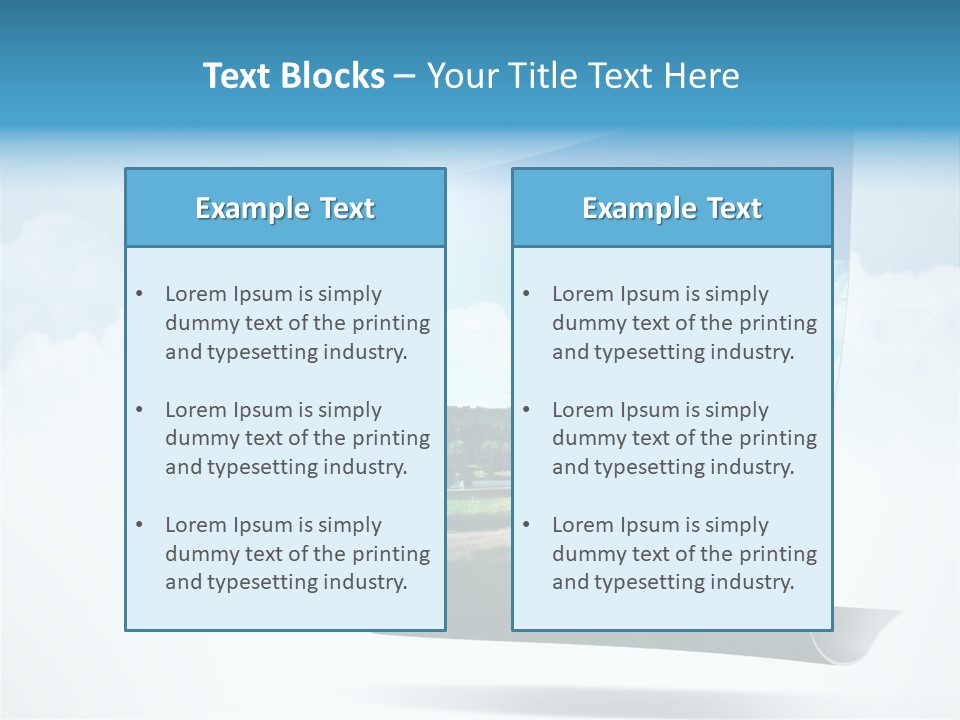 Sky Blue Nature PowerPoint Template