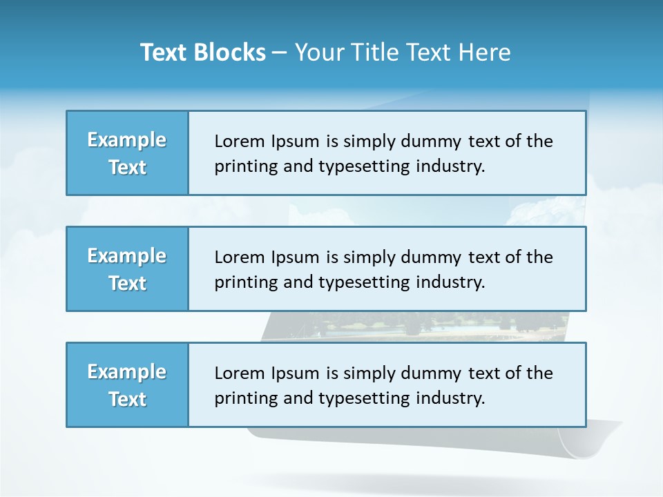 Sky Blue Nature PowerPoint Template