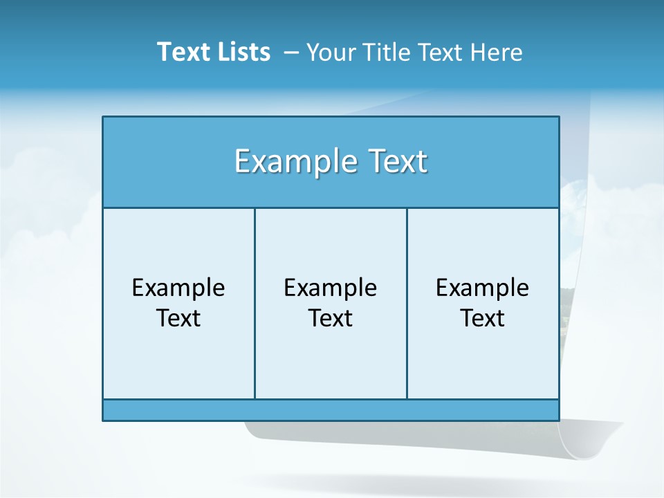 Sky Blue Nature PowerPoint Template