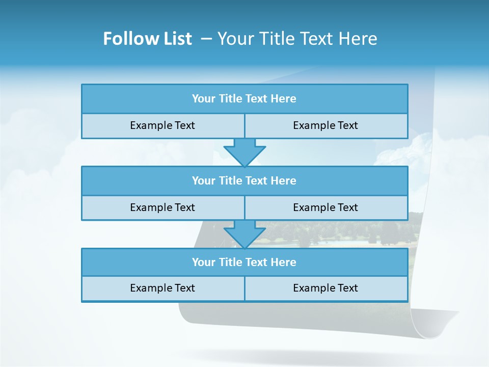 Sky Blue Nature PowerPoint Template