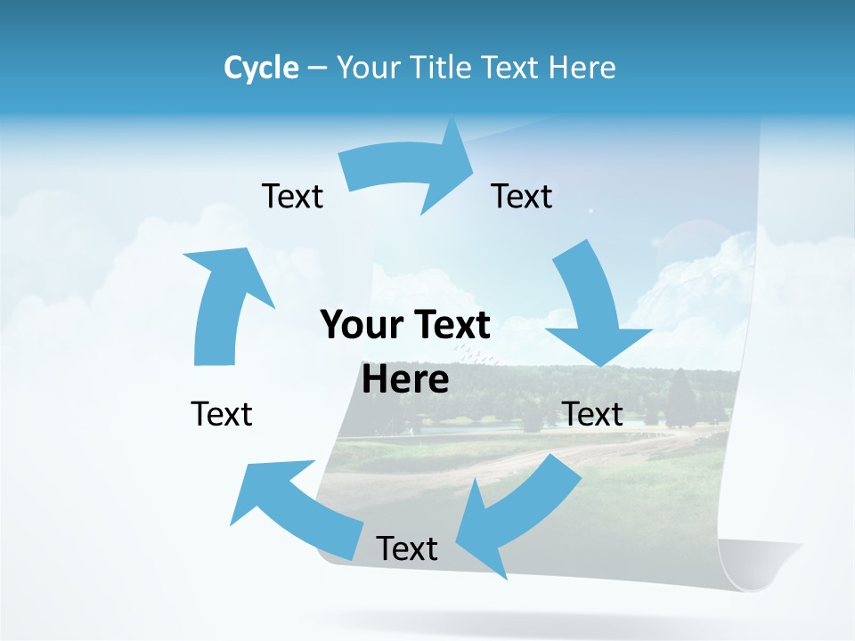 Sky Blue Nature PowerPoint Template
