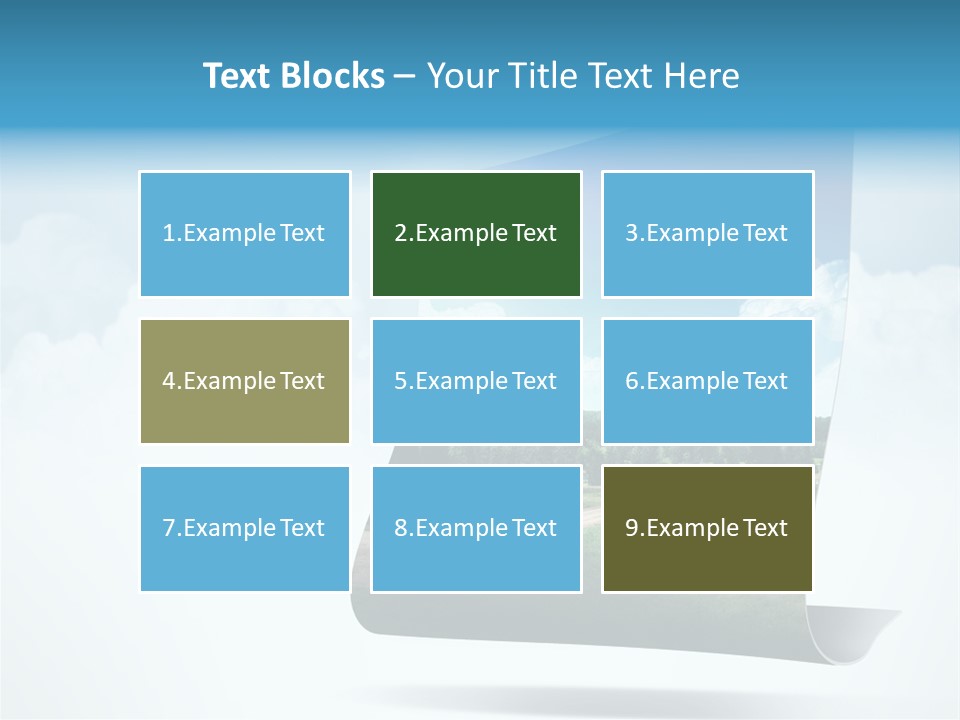 Sky Blue Nature PowerPoint Template