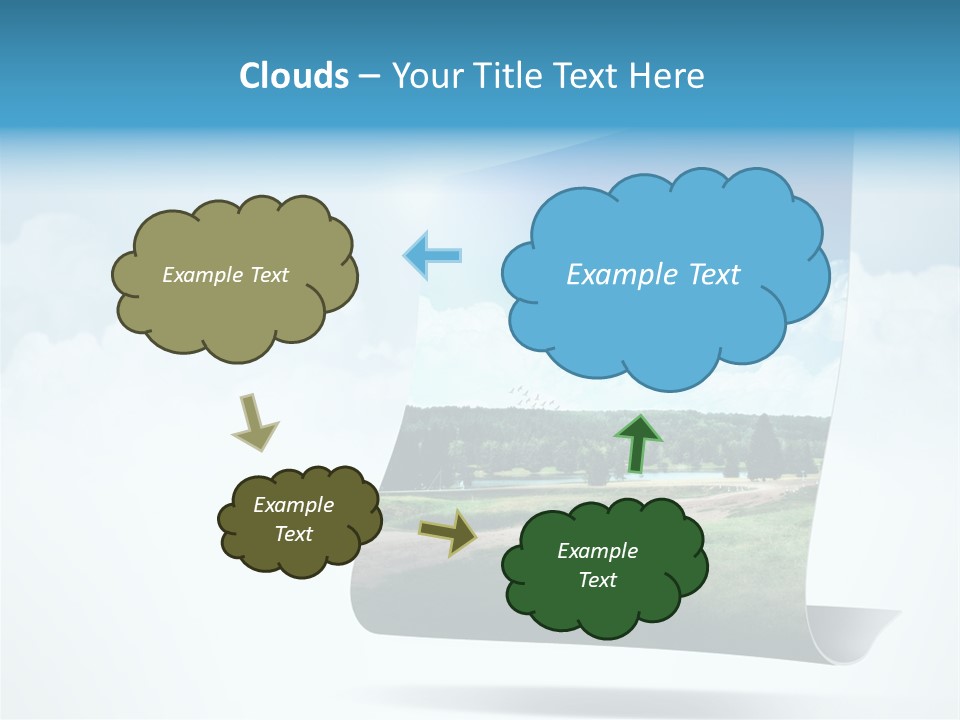Sky Blue Nature PowerPoint Template