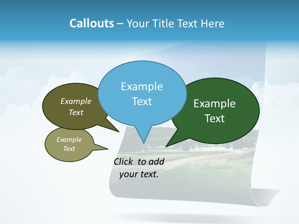 Sky Blue Nature PowerPoint Template