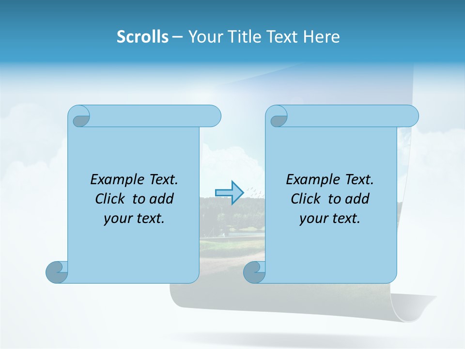 Sky Blue Nature PowerPoint Template
