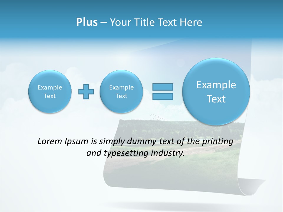 Sky Blue Nature PowerPoint Template
