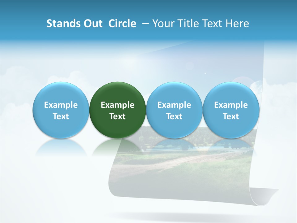 Sky Blue Nature PowerPoint Template