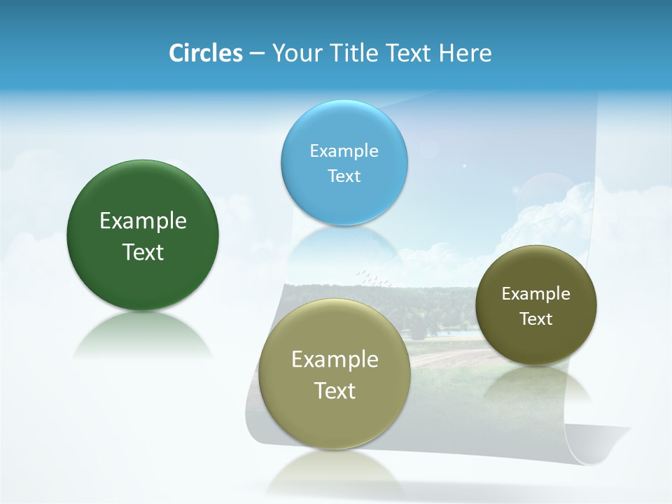 Sky Blue Nature PowerPoint Template