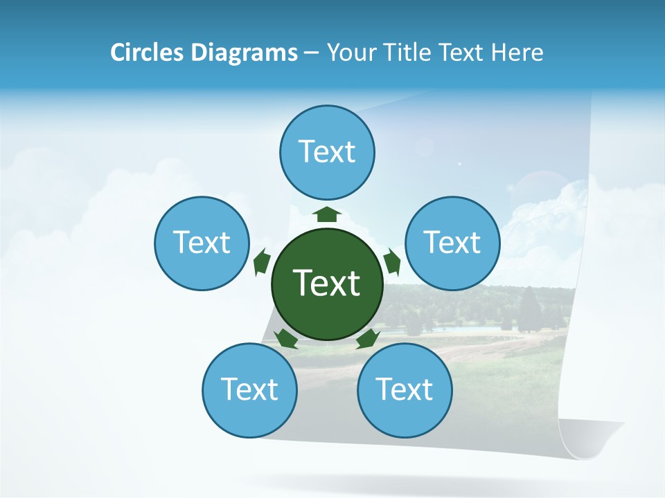 Sky Blue Nature PowerPoint Template