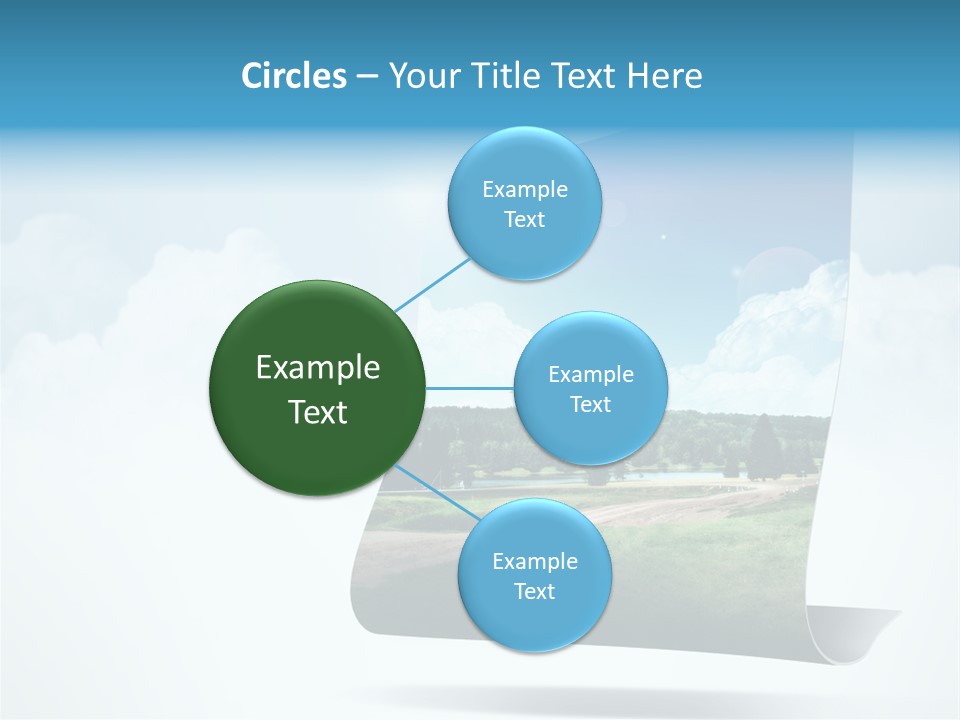 Sky Blue Nature PowerPoint Template