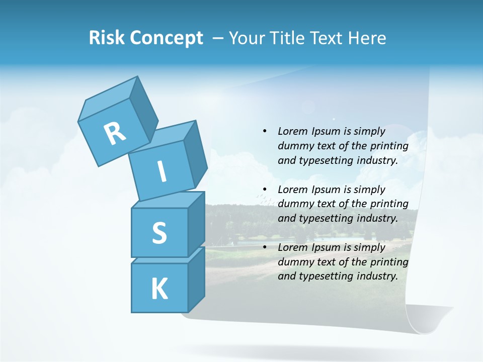 Sky Blue Nature PowerPoint Template