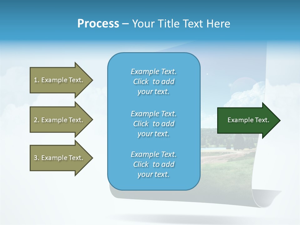 Sky Blue Nature PowerPoint Template