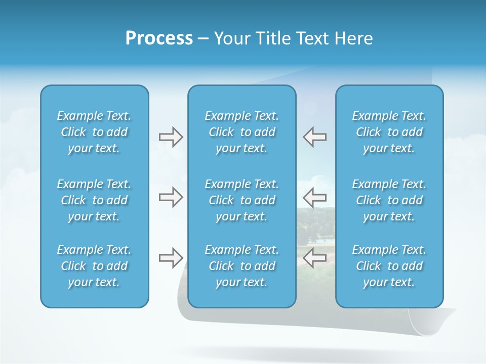 Sky Blue Nature PowerPoint Template