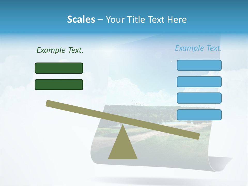 Sky Blue Nature PowerPoint Template