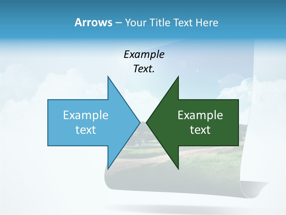 Sky Blue Nature PowerPoint Template