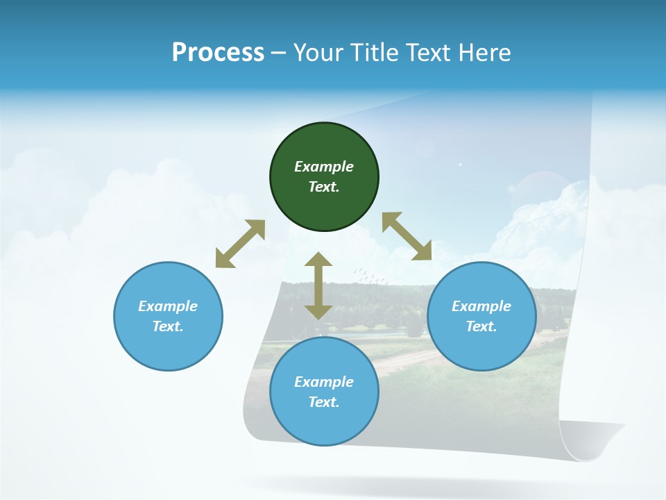 Sky Blue Nature PowerPoint Template