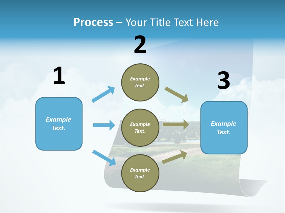 Sky Blue Nature PowerPoint Template