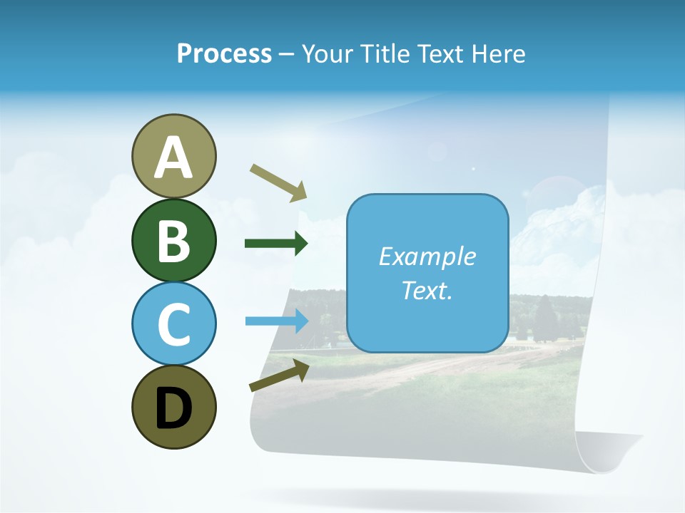 Sky Blue Nature PowerPoint Template