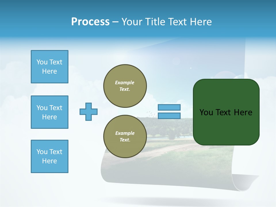 Sky Blue Nature PowerPoint Template