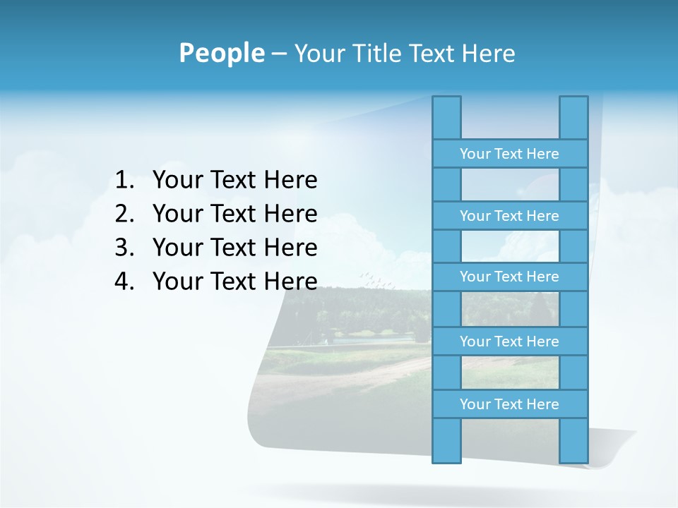 Sky Blue Nature PowerPoint Template
