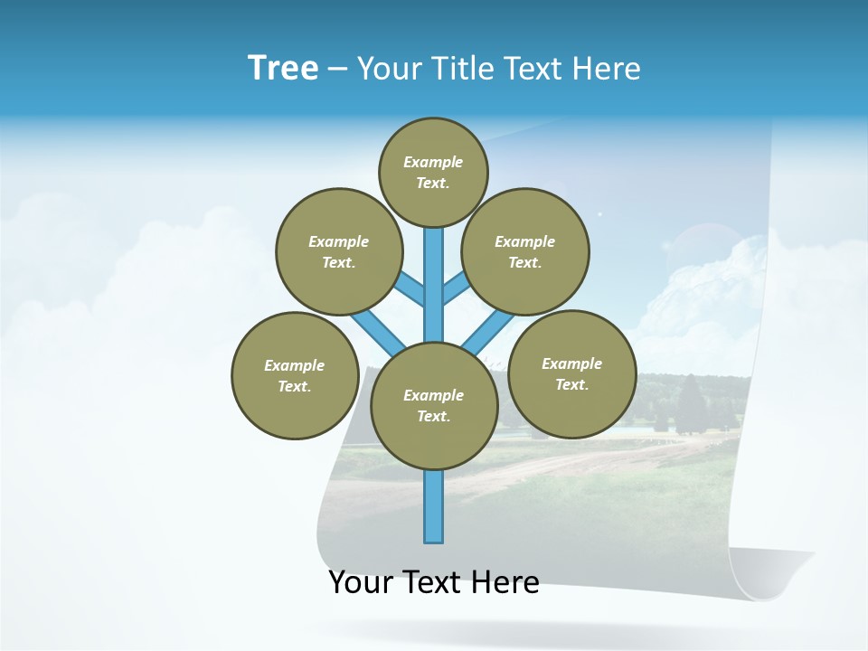 Sky Blue Nature PowerPoint Template