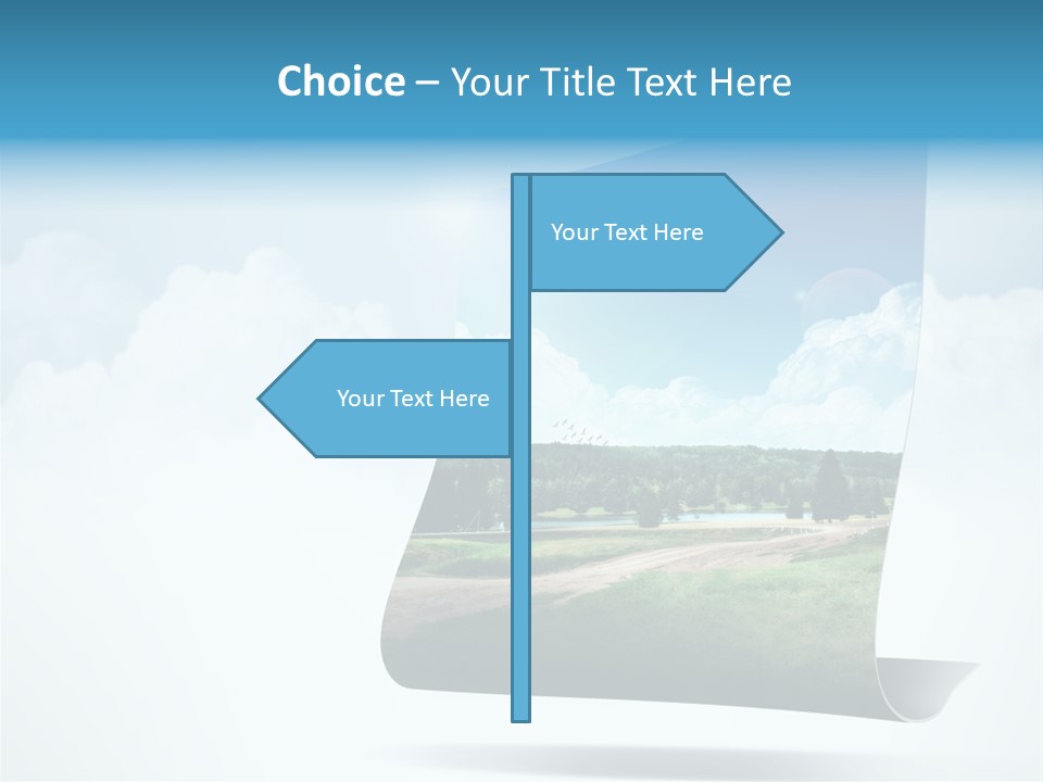 Sky Blue Nature PowerPoint Template