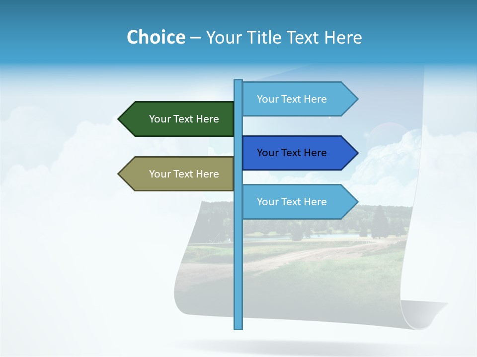 Sky Blue Nature PowerPoint Template