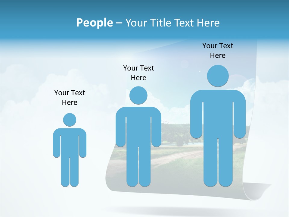 Sky Blue Nature PowerPoint Template