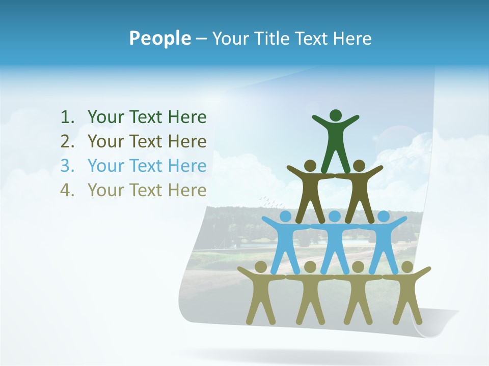 Sky Blue Nature PowerPoint Template