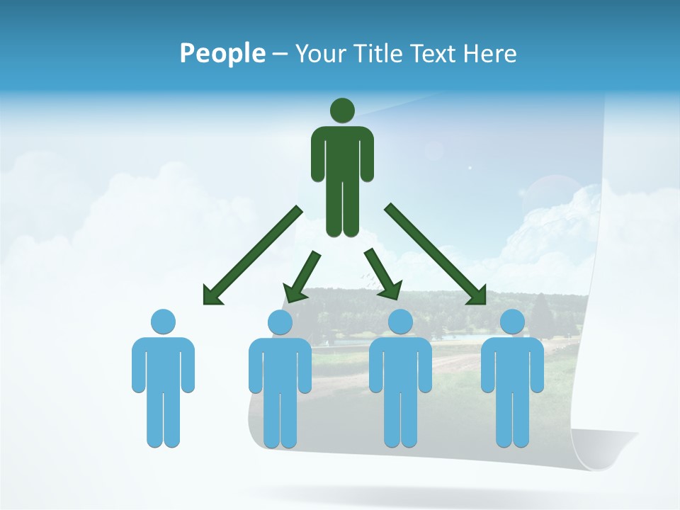 Sky Blue Nature PowerPoint Template