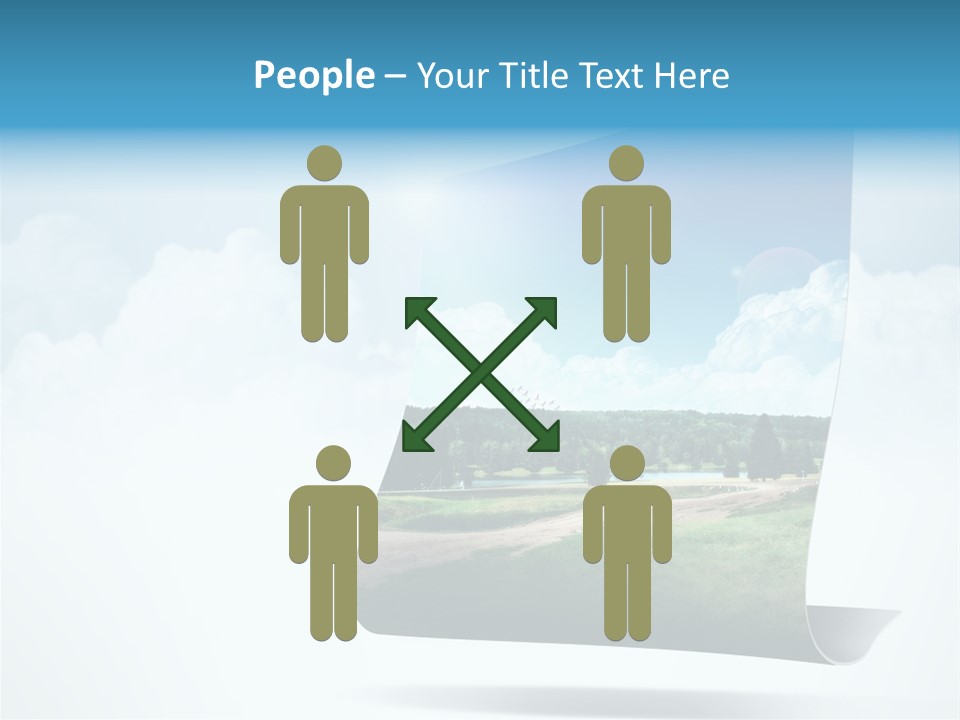 Sky Blue Nature PowerPoint Template