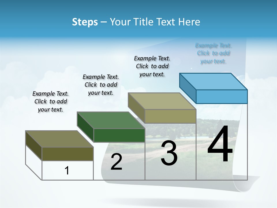 Sky Blue Nature PowerPoint Template