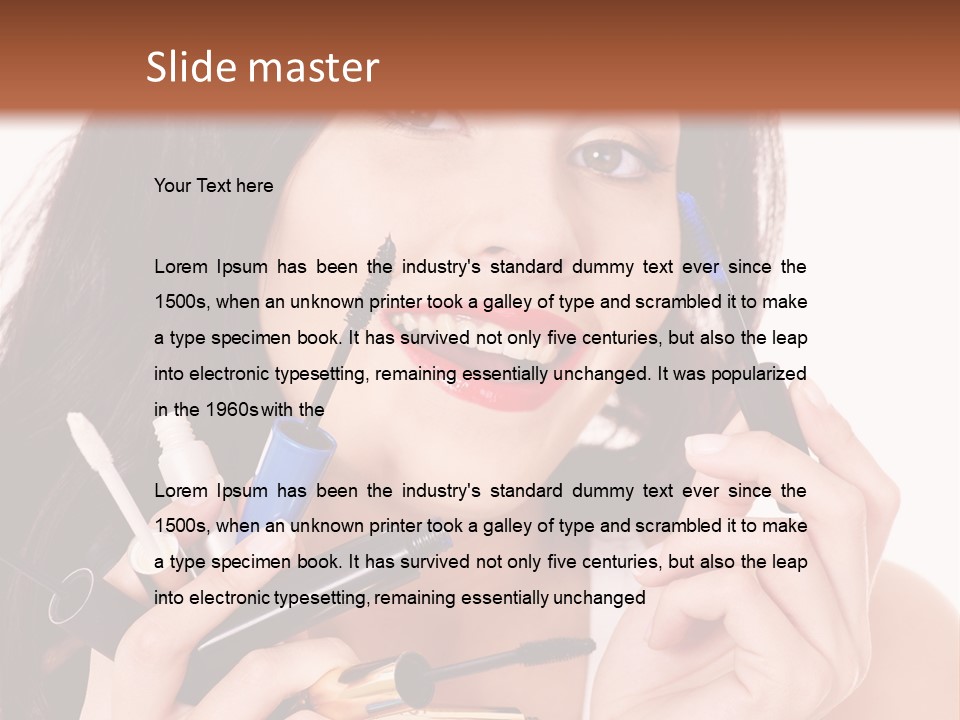 Red Eye Young PowerPoint Template