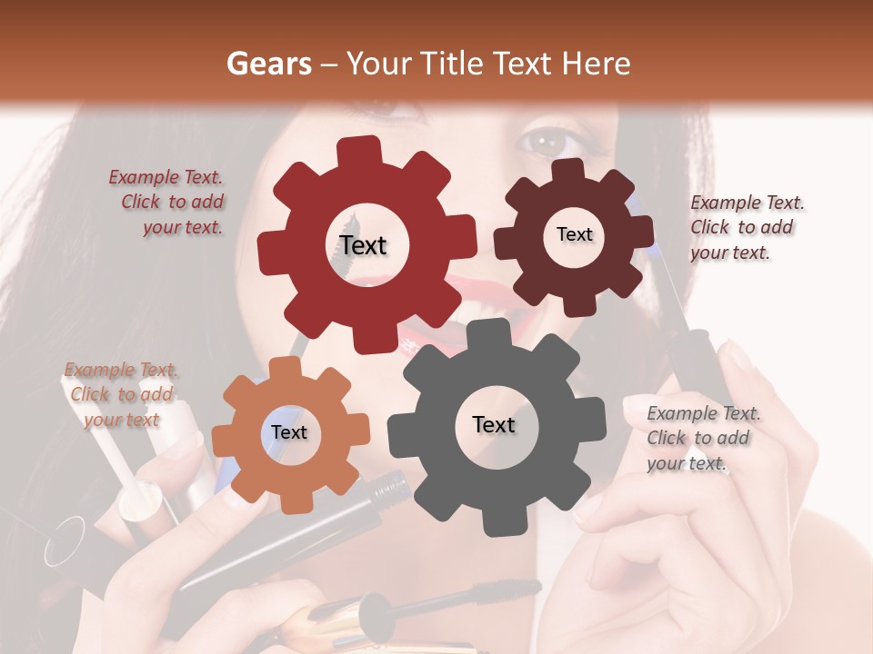 Red Eye Young PowerPoint Template