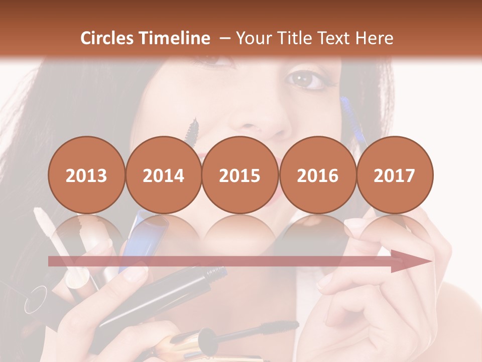 Red Eye Young PowerPoint Template