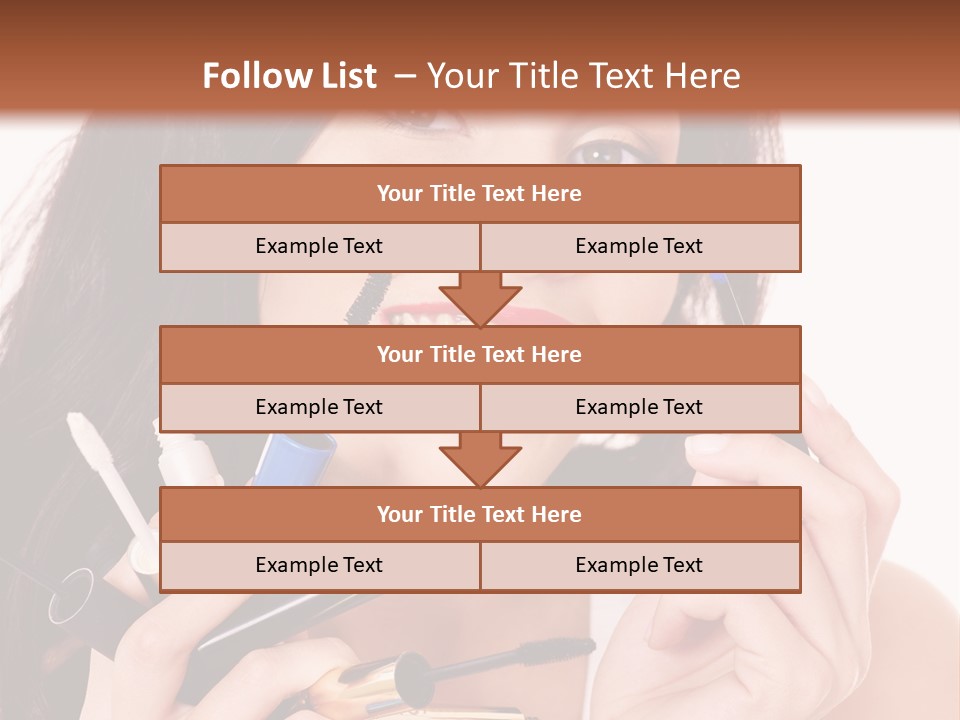 Red Eye Young PowerPoint Template