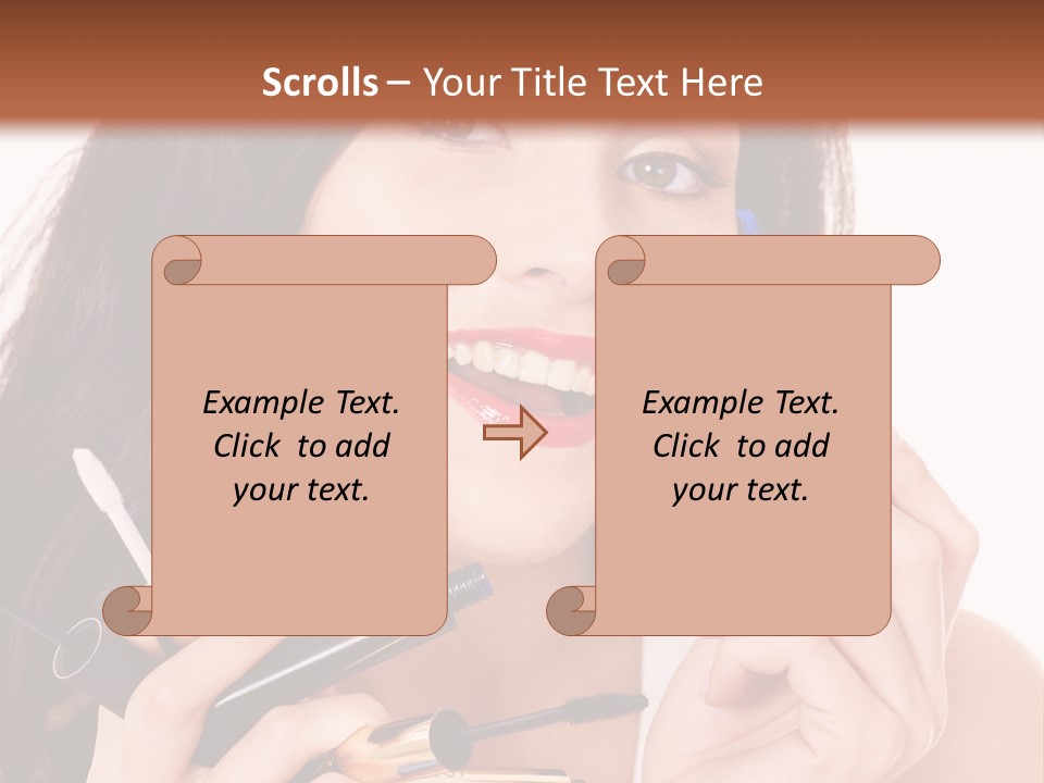 Red Eye Young PowerPoint Template