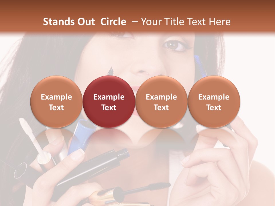 Red Eye Young PowerPoint Template