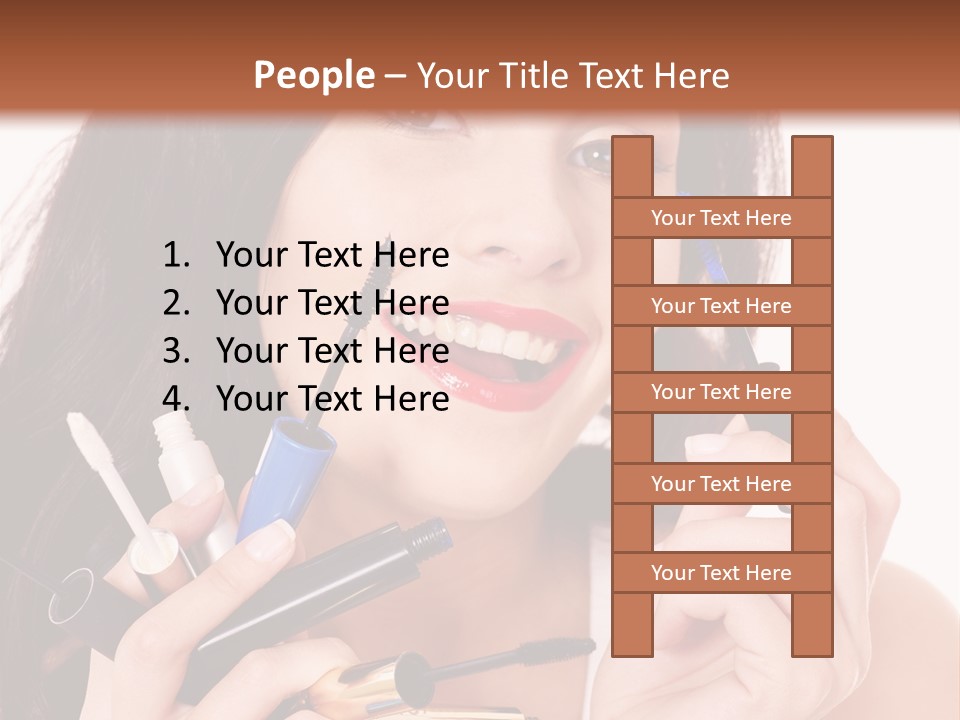 Red Eye Young PowerPoint Template